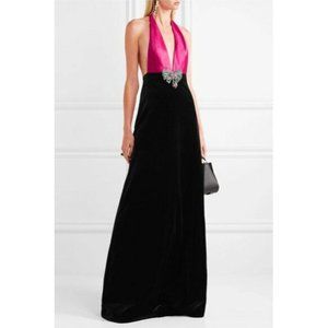 knee length dresses for ladies Gucci Long Sleeve Ruffle Dress w/Bow Belt main image 0